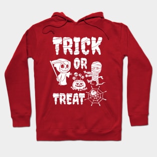 Trick or treat, cute grim reaper, cute mummy, Halloween Hoodie